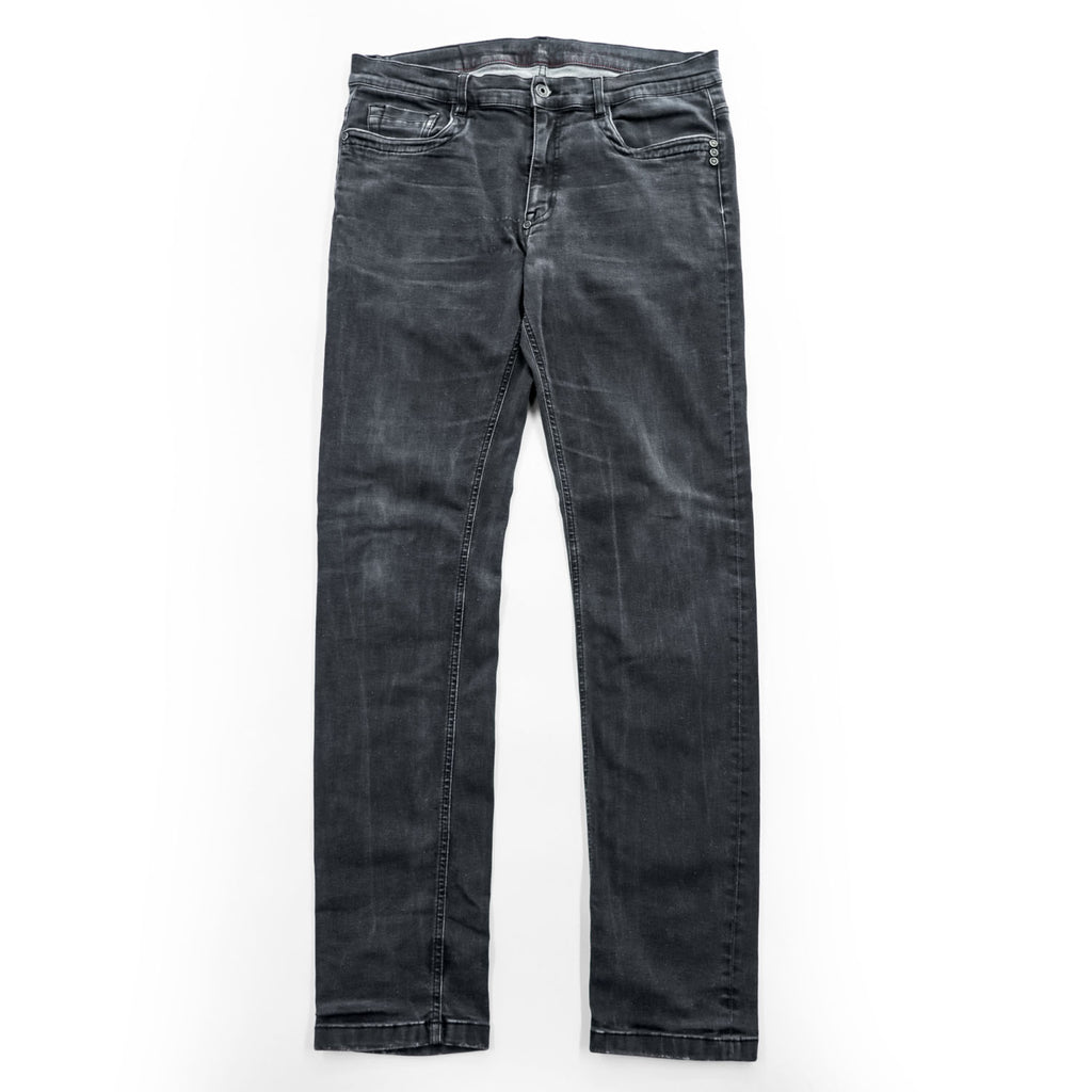 BIKKEMBERGS Slim Fit Black Denim Jeans Size 36 Made in Tunisia