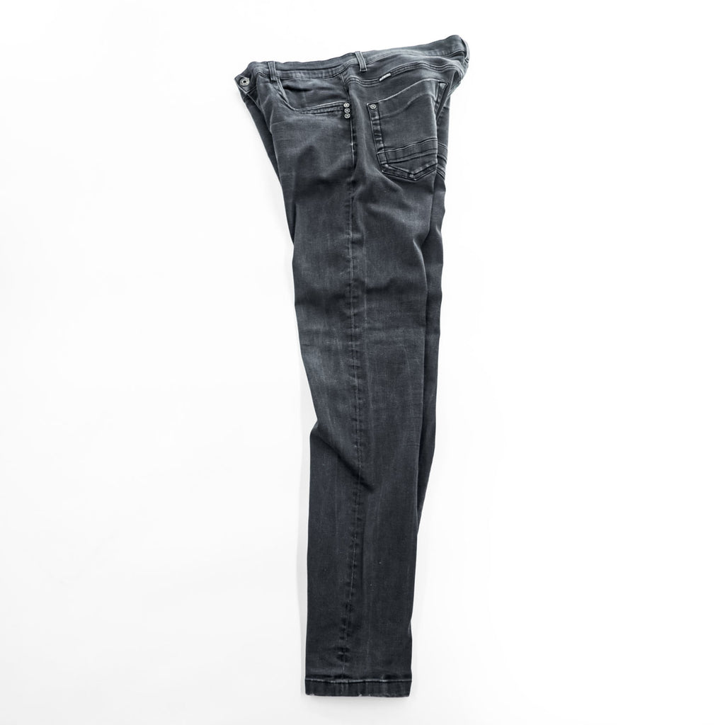 BIKKEMBERGS Slim Fit Black Denim Jeans Size 36 Made in Tunisia
