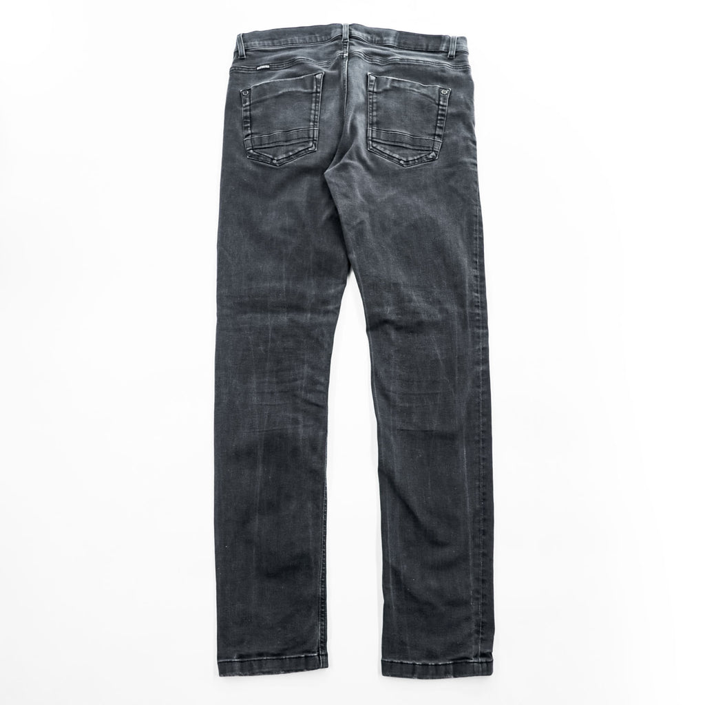 BIKKEMBERGS Slim Fit Black Denim Jeans Size 36 Made in Tunisia
