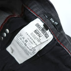 BIKKEMBERGS Slim Fit Black Denim Jeans Size 36 Made in Tunisia