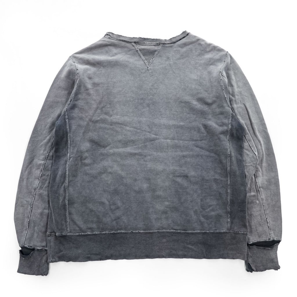 REMI RELIEF Made in Japan Vintage Treated Crewneck Sweatshirt Gray L - photo 3
