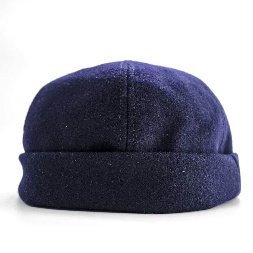 NEW YORK HAT CO. フィッシャーマン ロールキャップ Wool Thug ウールサグ ネイビー ショートワッチ（2枚目）