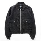 D&G DOLCE&GABBANA Black Corduroy Zip-Up Bomber Jacket Size 48 RB0236/STN03 - photo 2