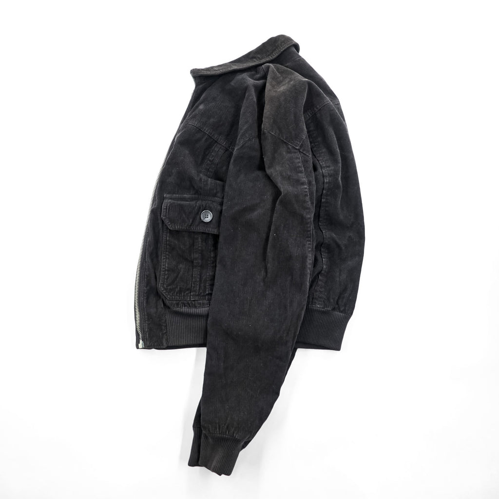 D&G DOLCE&GABBANA Black Corduroy Zip-Up Bomber Jacket Size 48 RB0236/STN03 - photo 4