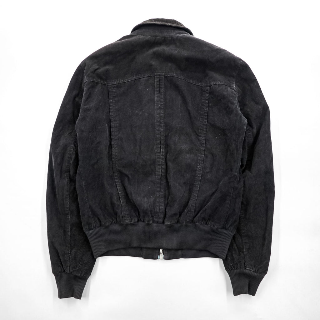 D&G DOLCE&GABBANA Black Corduroy Zip-Up Bomber Jacket Size 48 RB0236/STN03 - photo 5