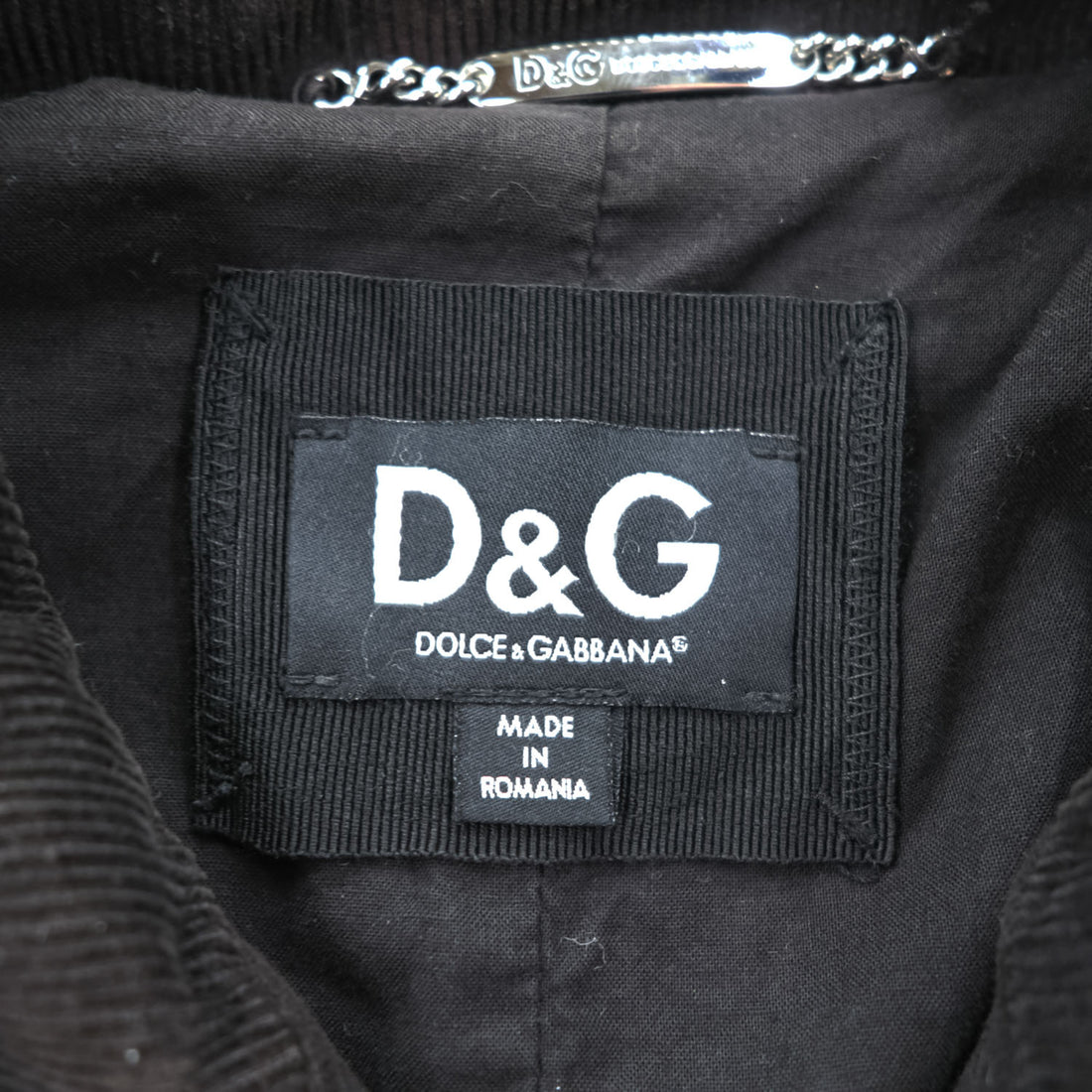 D&G DOLCE&GABBANA Black Corduroy Zip-Up Bomber Jacket Size 48 RB0236/STN03 - photo 6