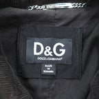 D&G DOLCE&GABBANA Black Corduroy Zip-Up Bomber Jacket Size 48 RB0236/STN03 - photo 6