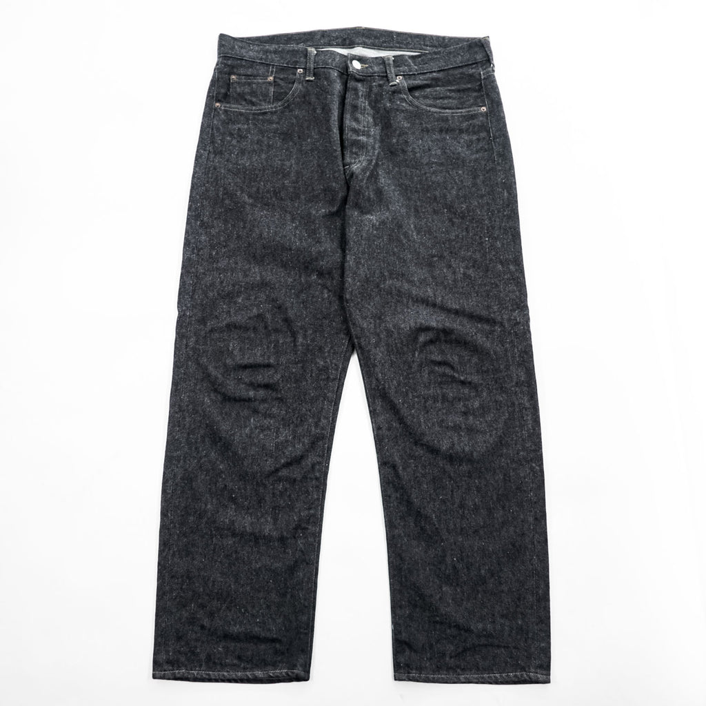 A.PRESSE 2024SS Black Washed Denim Pants – Black, Size 38, Made in Japan
