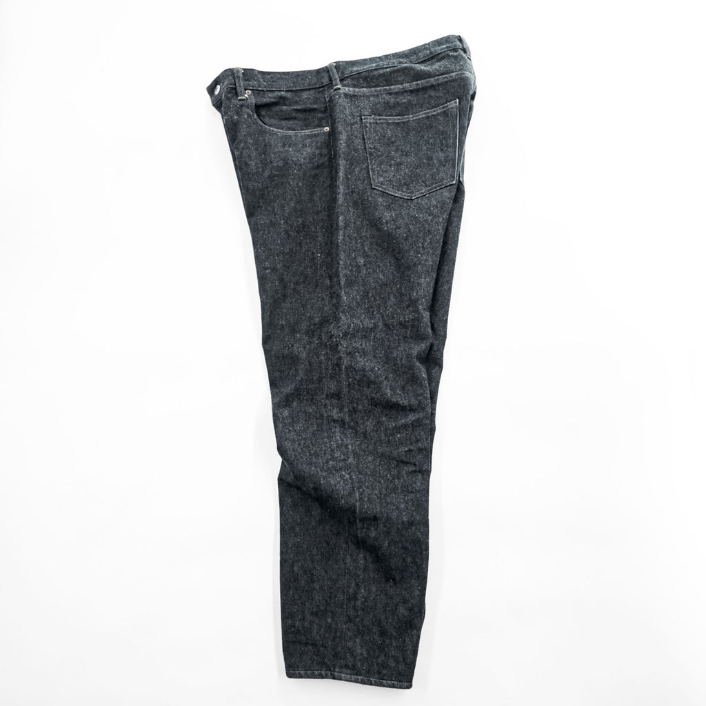 A.PRESSE 2024SS Black Washed Denim Pants – Black, Size 38, Made in Japan - photo 2