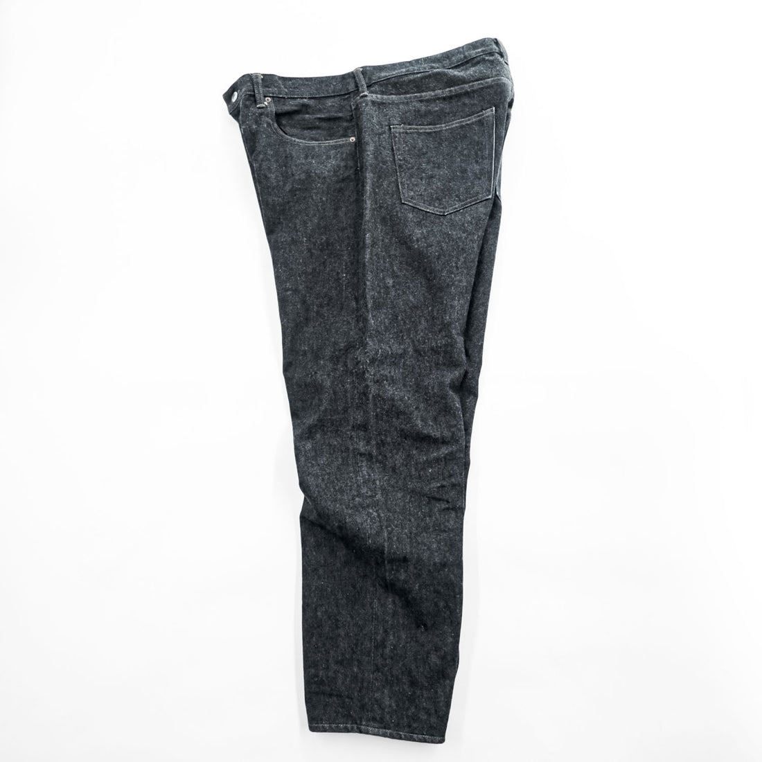 A.PRESSE 2024SS Black Washed Denim Pants – Black, Size 38, Made in Japan - photo 2