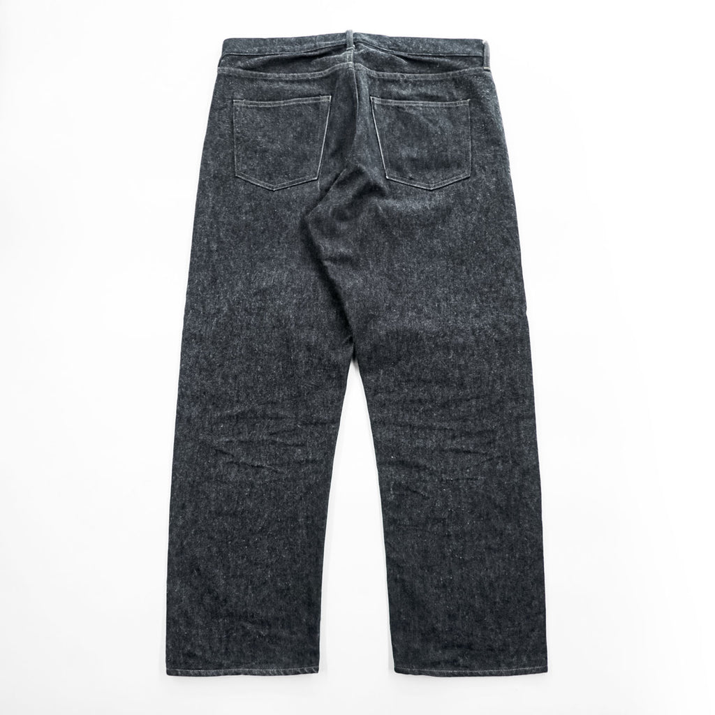 A.PRESSE 2024SS Black Washed Denim Pants – Black, Size 38, Made in Japan - photo 3