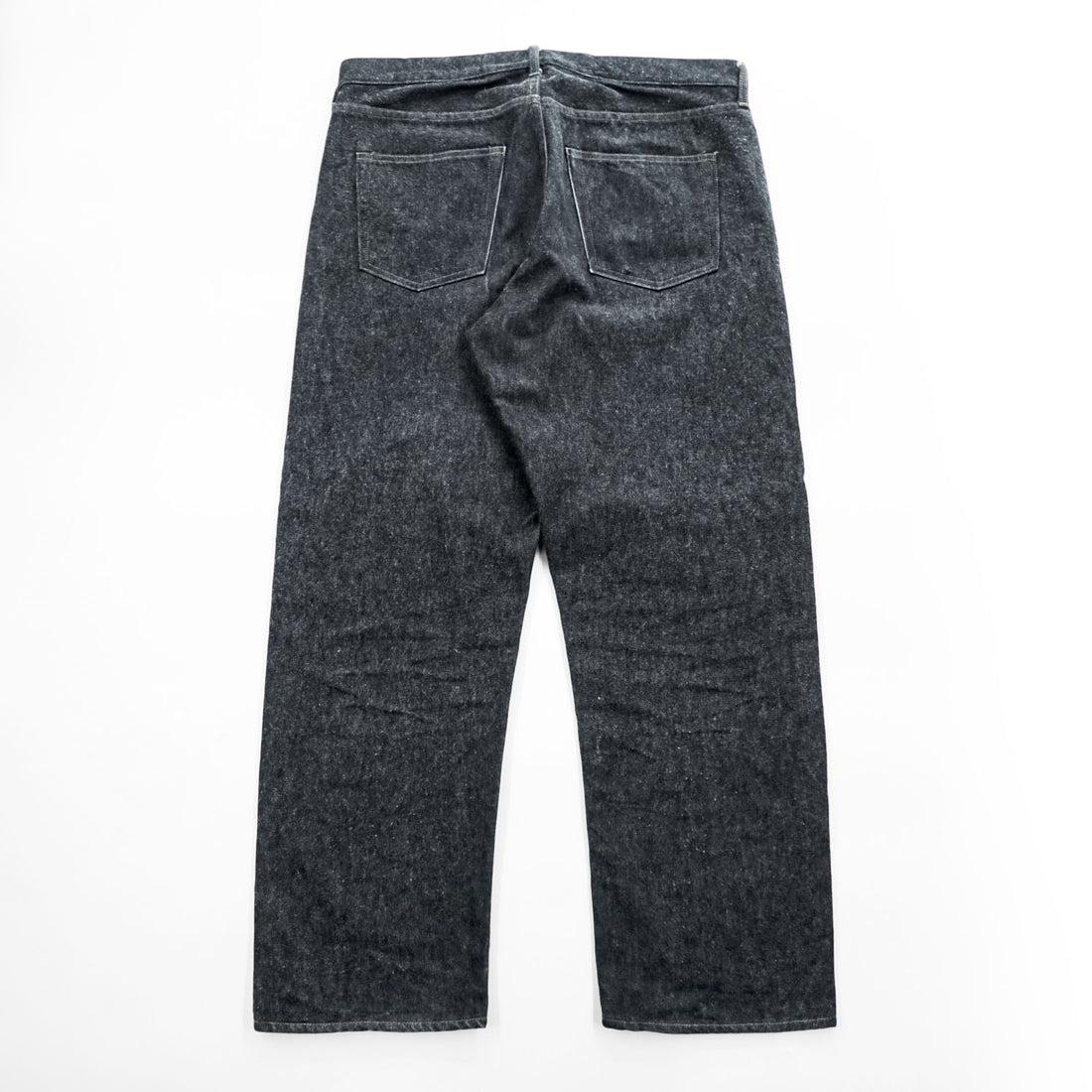 A.PRESSE 2024SS Black Washed Denim Pants – Black, Size 38, Made in Japan - photo 3