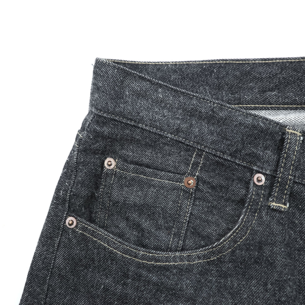 A.PRESSE 2024SS Black Washed Denim Pants – Black, Size 38, Made in Japan - photo 8