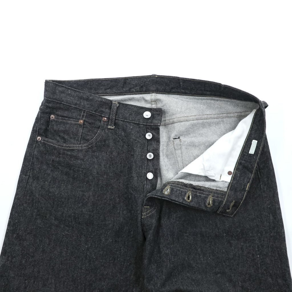 A.PRESSE 2024SS Black Washed Denim Pants – Black, Size 38, Made in Japan - photo 9