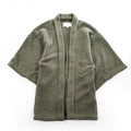 Snow Peak × kimono yamato Japan-Made fleece jacket, Haori size S, Khaki (green), Polartec outdoor kimono YT-21AU002