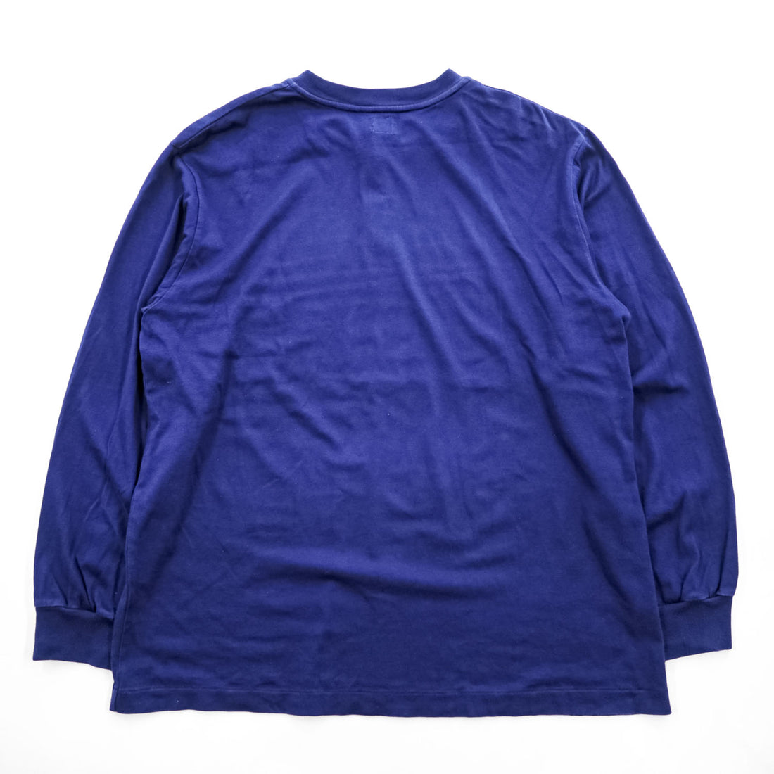 blurhms ROOTSTOCK 日本製 ヘンリーネック 長袖 ロングスリーブ Tシャツ ロンT L ネイビー ブルー（3枚目）