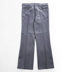 Wrangler ポリエステル ブーツカットパンツ ランチャードレスジーンズ 35×30 グレー フレア センタープレス メキシコ製 B2GY