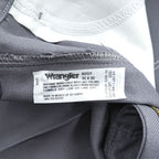 Wrangler ポリエステル ブーツカットパンツ ランチャードレスジーンズ 35×30 グレー フレア センタープレス メキシコ製 B2GY（4枚目）