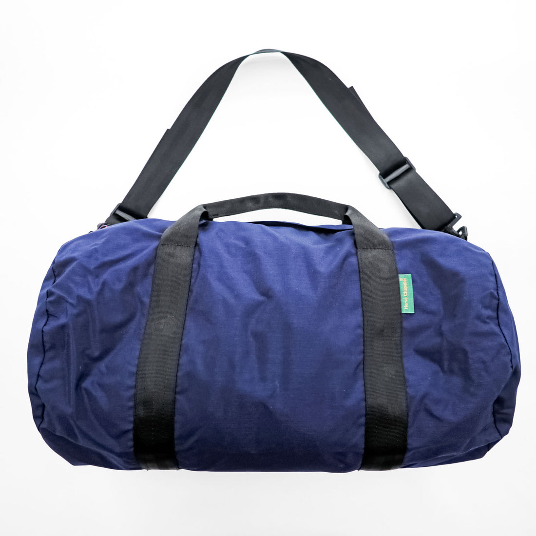 Herve Chapelier 90年代 USA製 ヴィンテージ ドラムバッグ ボストンバッグ 2WAY ネイビー ショルダーストラップ付属