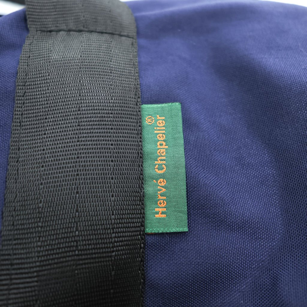 Herve Chapelier 90年代 USA製 ヴィンテージ ドラムバッグ ボストンバッグ 2WAY ネイビー ショルダーストラップ付属