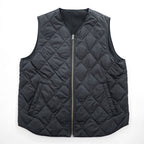 TAION リバーシブル ダウンベスト M ブラック Vネック ジップアップ UNITED ARROWS green label relaxing別注