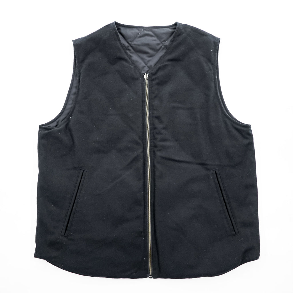 TAION リバーシブル ダウンベスト M ブラック Vネック ジップアップ UNITED ARROWS green label relaxing別注