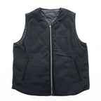 TAION リバーシブル ダウンベスト M ブラック Vネック ジップアップ UNITED ARROWS green label relaxing別注