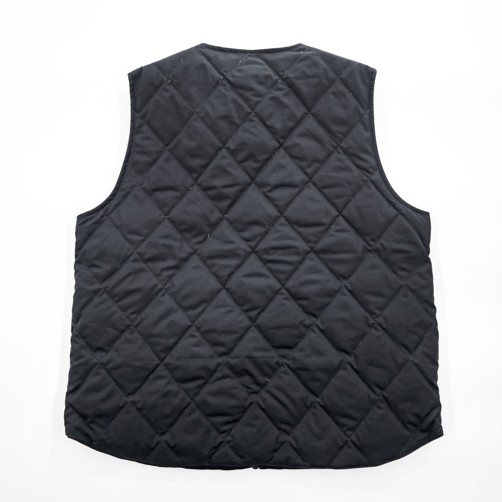 TAION リバーシブル ダウンベスト M ブラック Vネック ジップアップ UNITED ARROWS green label relaxing別注