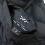 TAION リバーシブル ダウンベスト M ブラック Vネック ジップアップ UNITED ARROWS green label relaxing別注