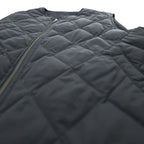 TAION リバーシブル ダウンベスト M ブラック Vネック ジップアップ UNITED ARROWS green label relaxing別注
