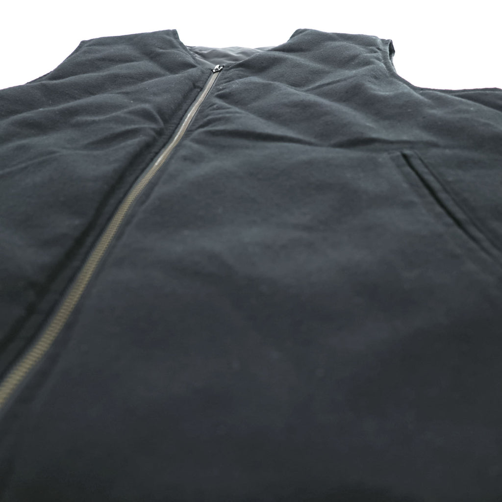 TAION リバーシブル ダウンベスト M ブラック Vネック ジップアップ UNITED ARROWS green label relaxing別注