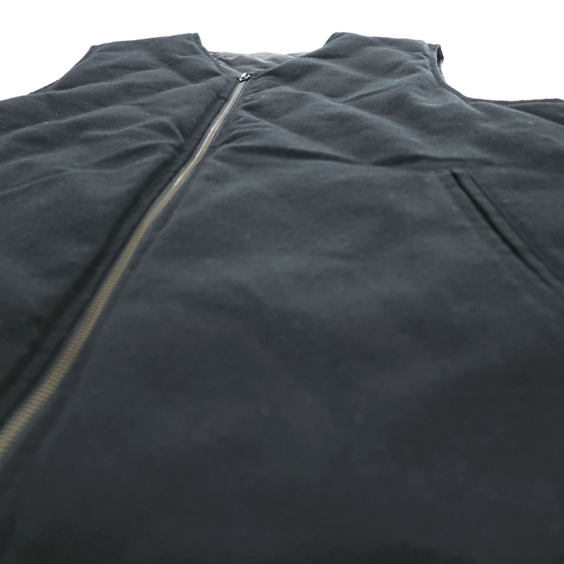 TAION リバーシブル ダウンベスト M ブラック Vネック ジップアップ UNITED ARROWS green label relaxing別注