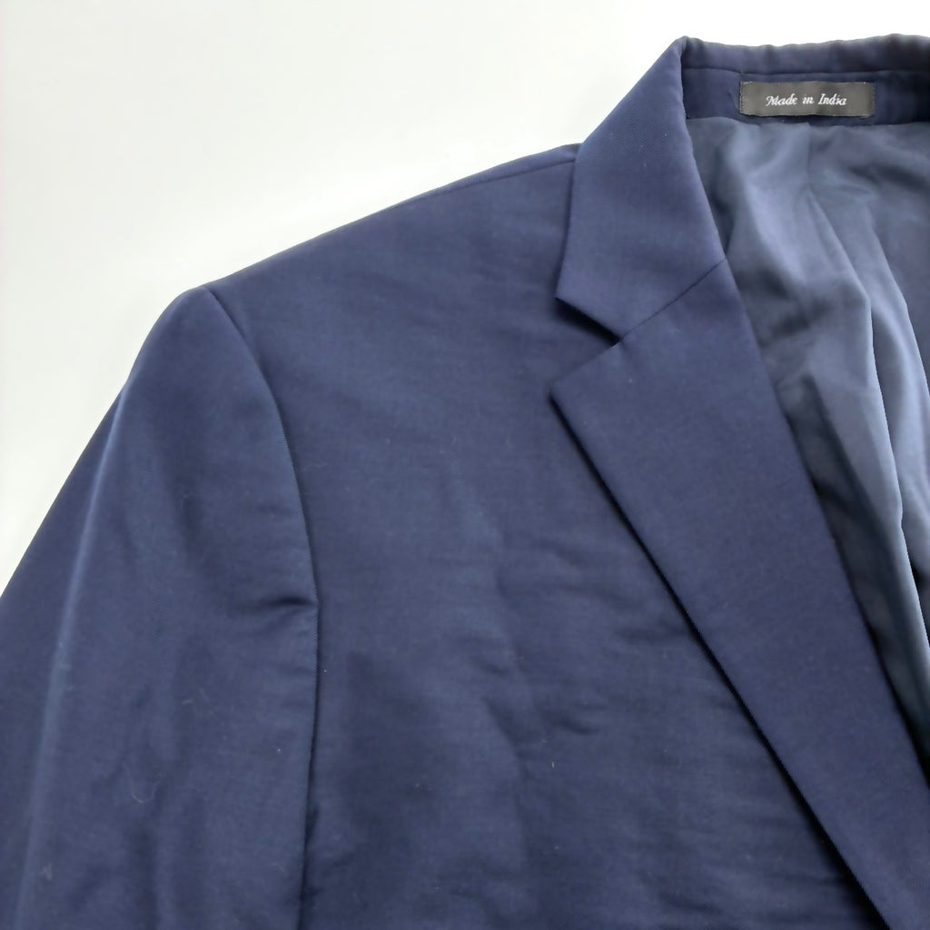 LAUREN RALPH LAUREN Navy 100% Wool Gold Button Blazer 42R