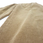 346 BROOKS BROTHERS タック ワイド コーデュロイパンツ 35 ブラウン コットン フランス製生地 - 日本然リトテ