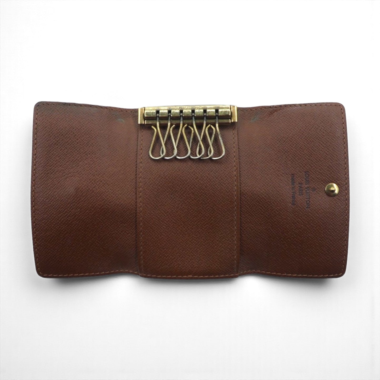 LOUIS VUITTON 6連 キーケース ミュルティクレ6 モノグラム ブラウン M62630 フランス製