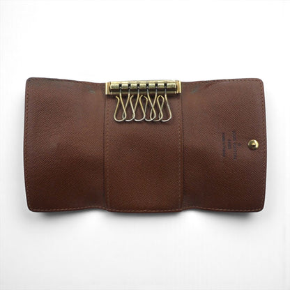 LOUIS VUITTON 6連 キーケース ミュルティクレ6 モノグラム ブラウン M62630 フランス製