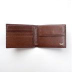 CELINE Bifold Wallet Brown Leather Embossed Triomphe Engraved Old Unused Item