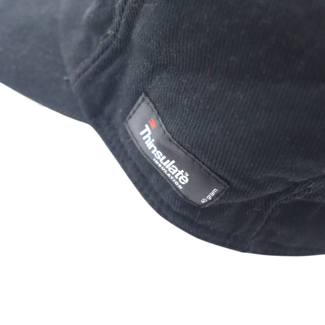 3M Thinsulate INSULATION Teflon ベースボールキャップ L ブラック コットン 中綿 耳あて イヤーフラップ 裏地フリース ドローコード 未使用品 - 日本然リトテ