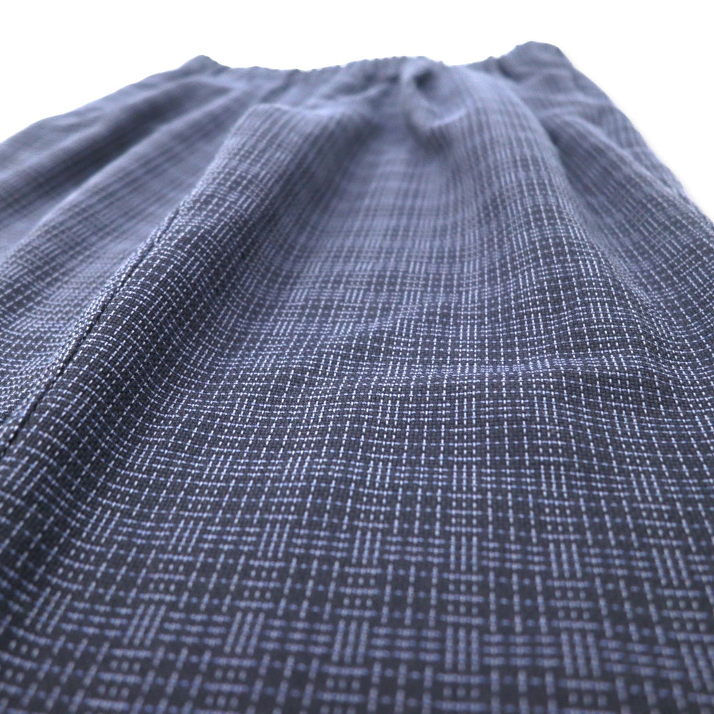 417 EDIFICE 2タック イージー スラックスパンツ L ネイビー チェック ポリエステル 23 - 030 - 312 - 4040 - 1 - 0 - 日本然リトテ