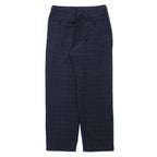 417 EDIFICE 2タック イージー スラックスパンツ L ネイビー チェック ポリエステル 23 - 030 - 312 - 4040 - 1 - 0 - 日本然リトテ