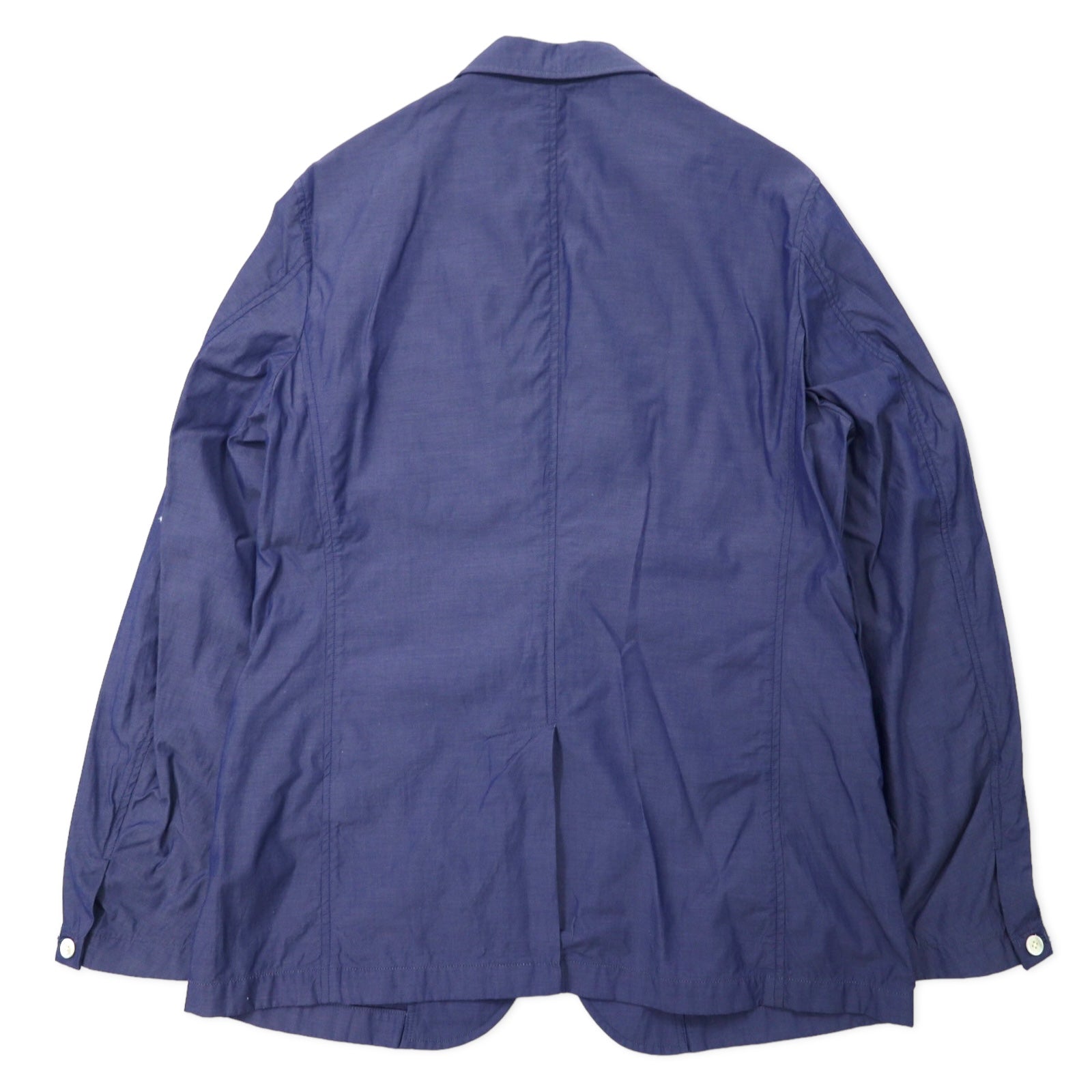 417 EDIFICE 2B テーラードジャケット L ブルー コットン 15 - 010 - 312 - 3006 未使用品 - 日本然リトテ