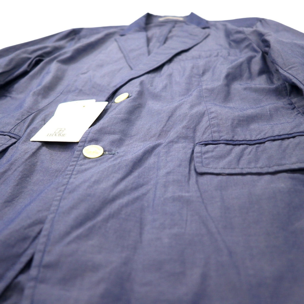 417 EDIFICE 2B テーラードジャケット L ブルー コットン 15 - 010 - 312 - 3006 未使用品 - 日本然リトテ