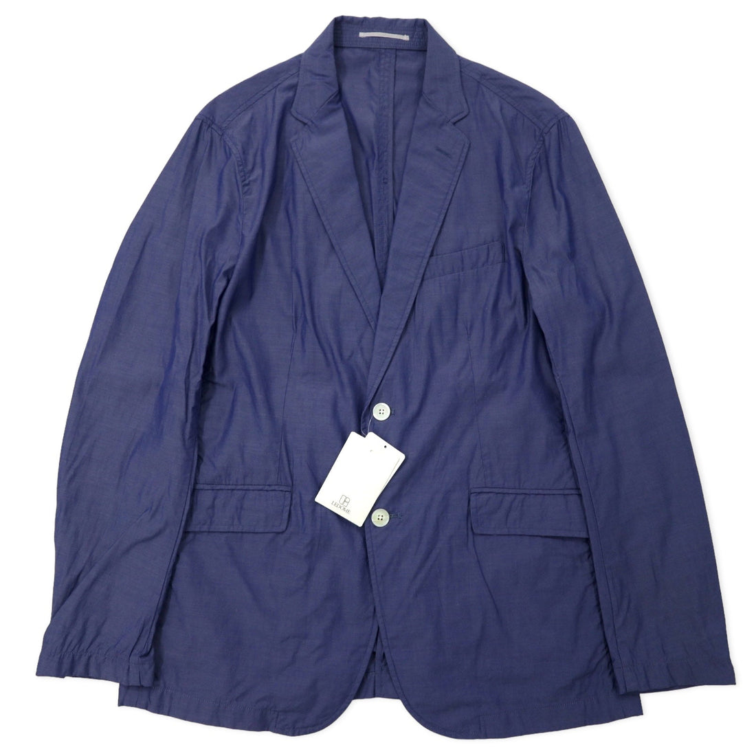 417 EDIFICE 2B テーラードジャケット L ブルー コットン 15 - 010 - 312 - 3006 未使用品 - 日本然リトテ
