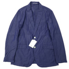 417 EDIFICE 2B テーラードジャケット L ブルー コットン 15 - 010 - 312 - 3006 未使用品 - 日本然リトテ