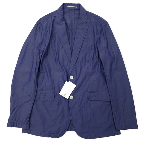 417 EDIFICE 2B テーラードジャケット L ブルー コットン 15 - 010 - 312 - 3006 未使用品 - 日本然リトテ