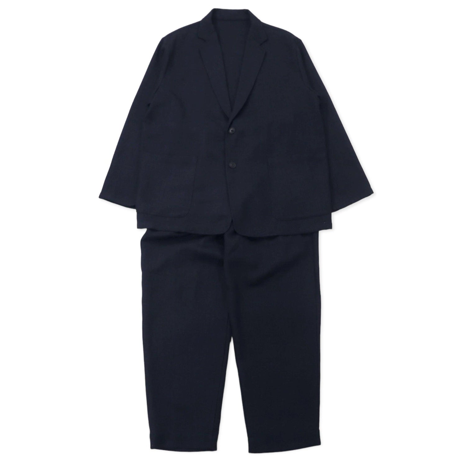 417 EDIFICE ヘリンボーン イージー スーツ セットアップ L