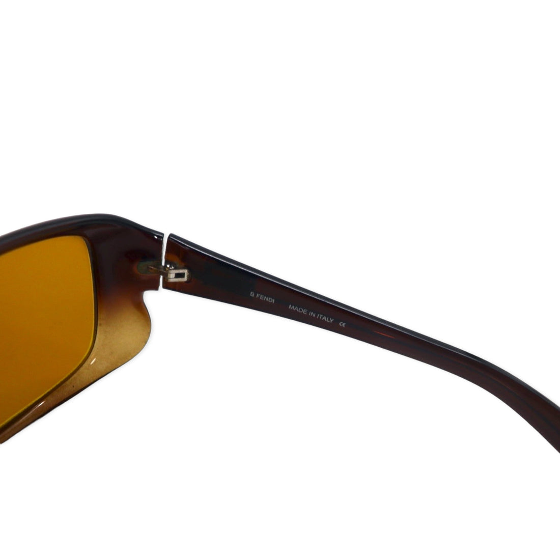 FENDI Italian Sunglasses Rectangle Brown FF Logo SL7672