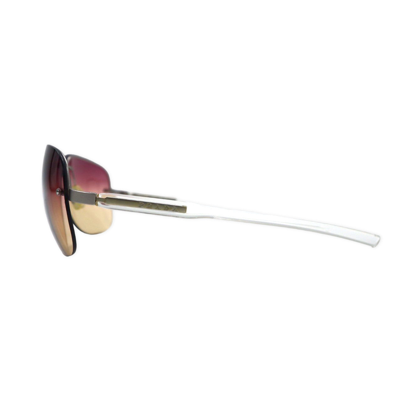 PRADA Sunglasses Tear Drop Metal Clear Gradation SPR61C 2AC-1L1 Italian MADE