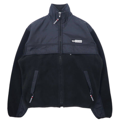 日本然リトテ-古着オンライン-VAN -JAC- ナイロン切り替え フリースジャケット M ブラック ポリエステル-VAN -JAC -Nylon Switch Fleece Jacket M Black Poliester