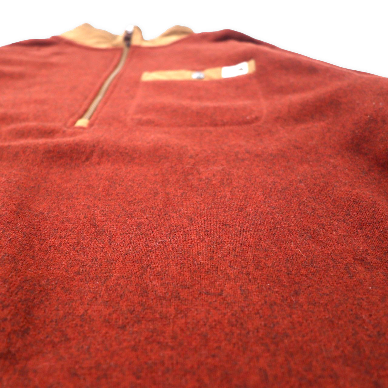 THE NORTH FACE ハーフジップ フリースジャケット XL レッド ポリエステル ビッグサイズ